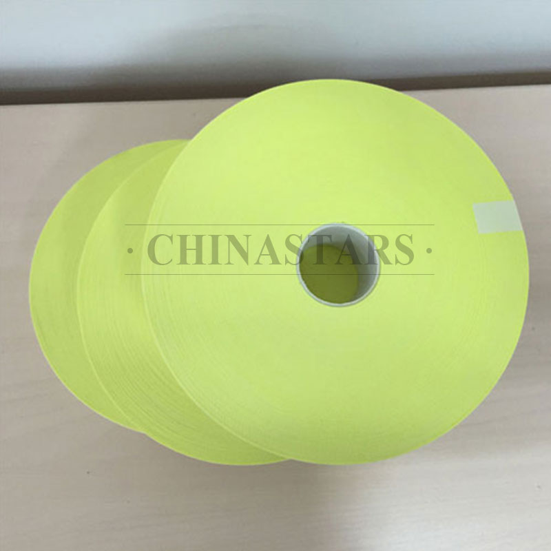 荧光黄全棉阻燃拼搏中国布